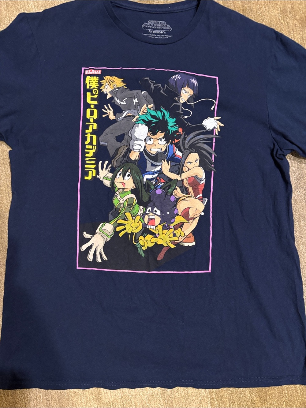 My Hero Academia Navy Graphic Short Sleeve Tee